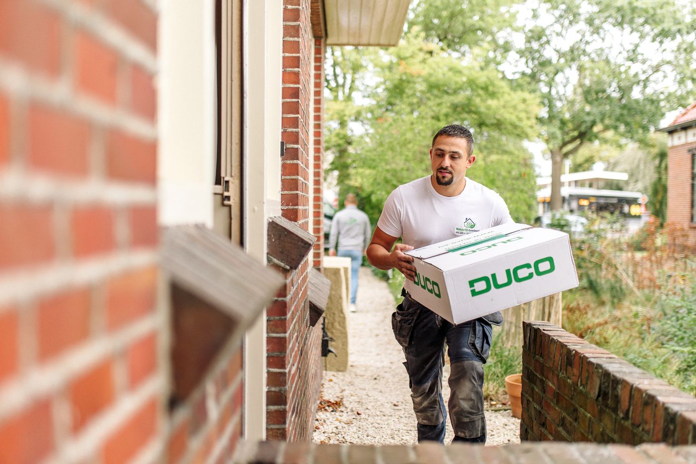 DUCO ventilatiesysteem wordt de woning in gedragen